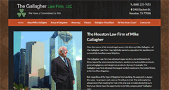 Desktop Screenshot of gallagher-law-firm.com