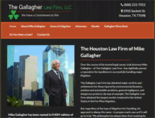 Tablet Screenshot of gallagher-law-firm.com